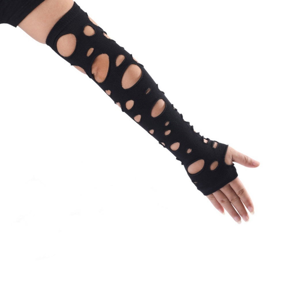 MITAINE NOIR CLOUS DECHIRE