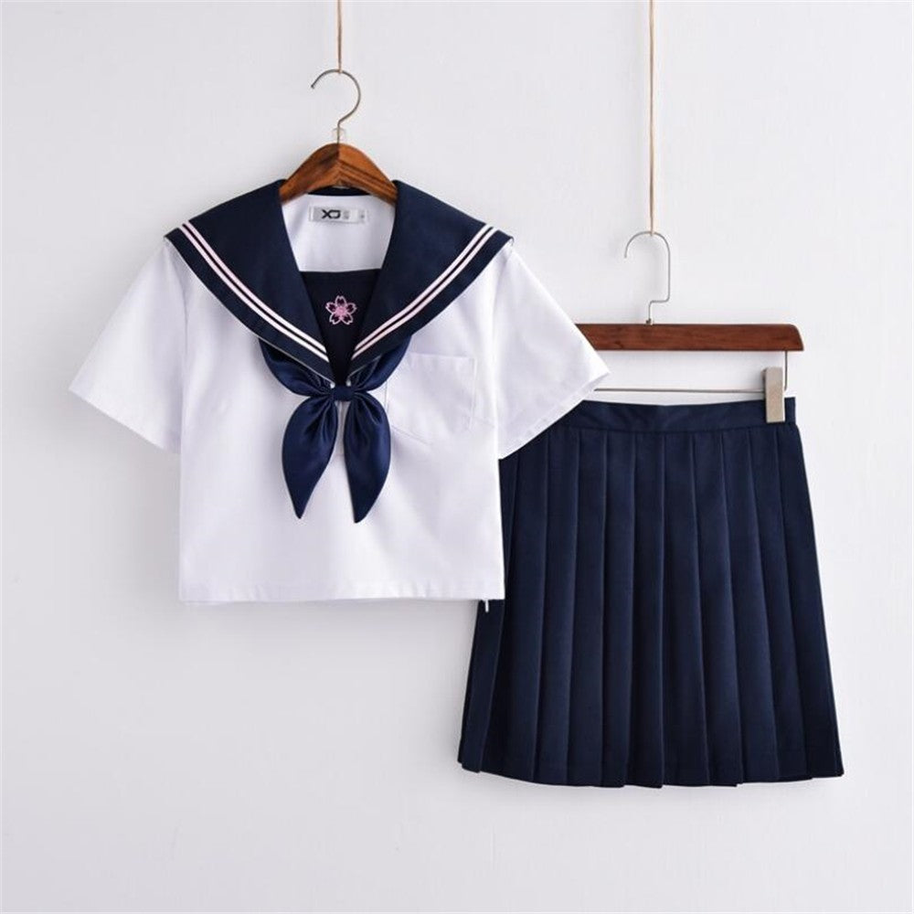 ENSEMBLE UNIFORME MARIN ECOLIERE MANCHE COURT