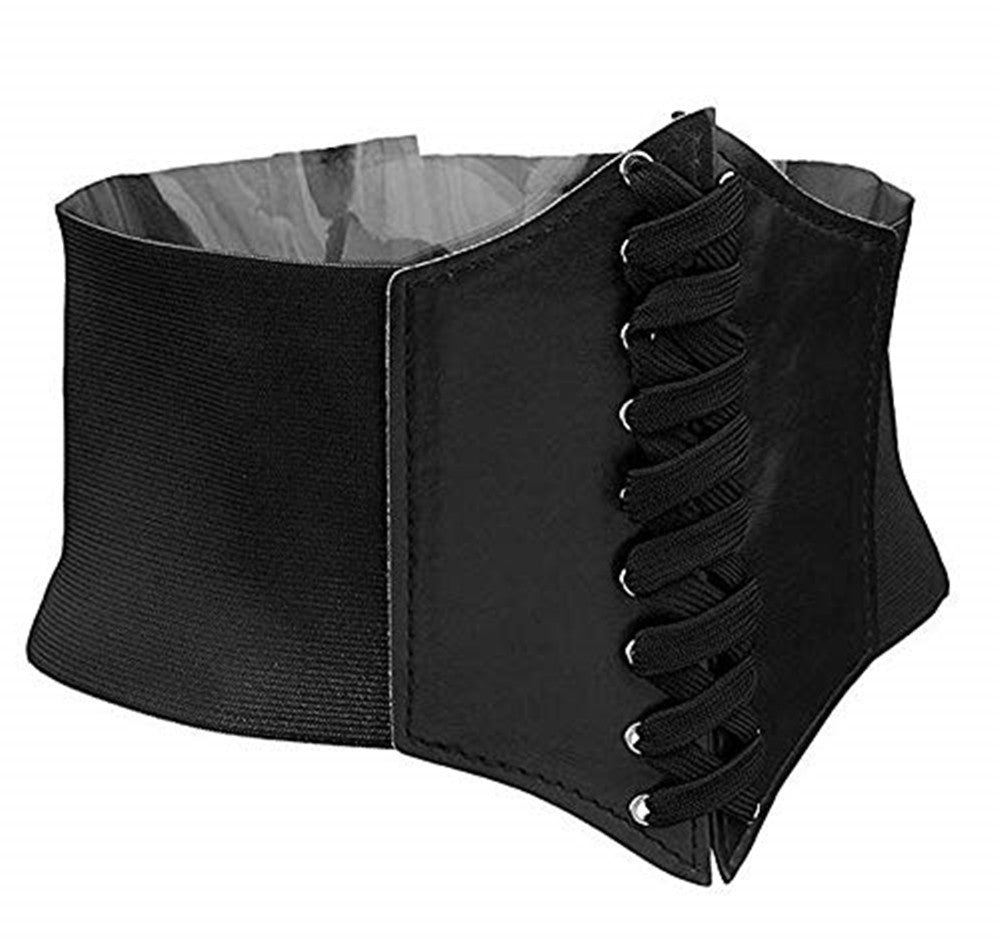 SERRE TAILLE RETRO STEAMPUNK NOIR