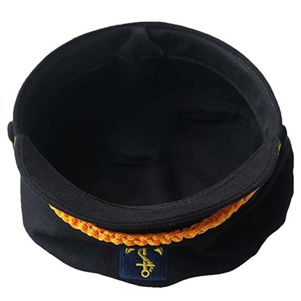 CASQUETTE MIXTE MARINE CAPITAINE NOIR
