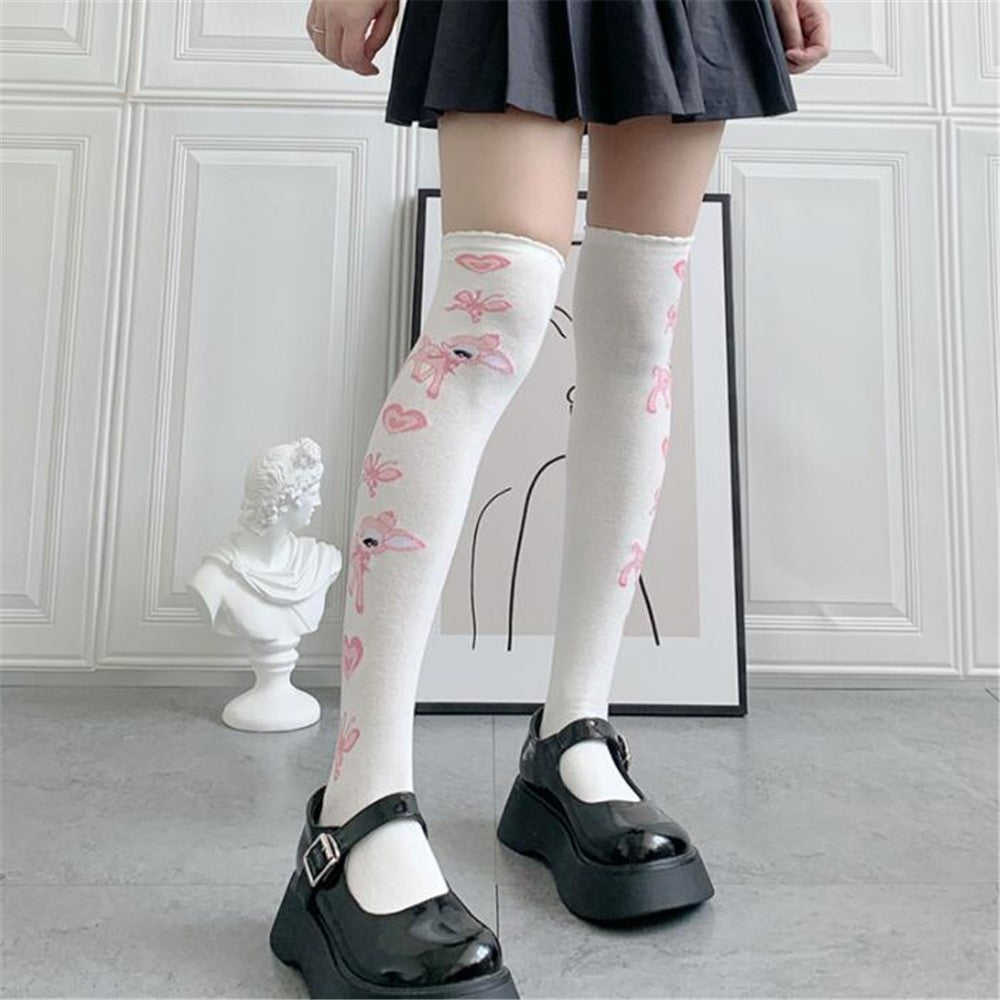 CHAUSSETTES MONTANTES FEMME CERF BLANCHE