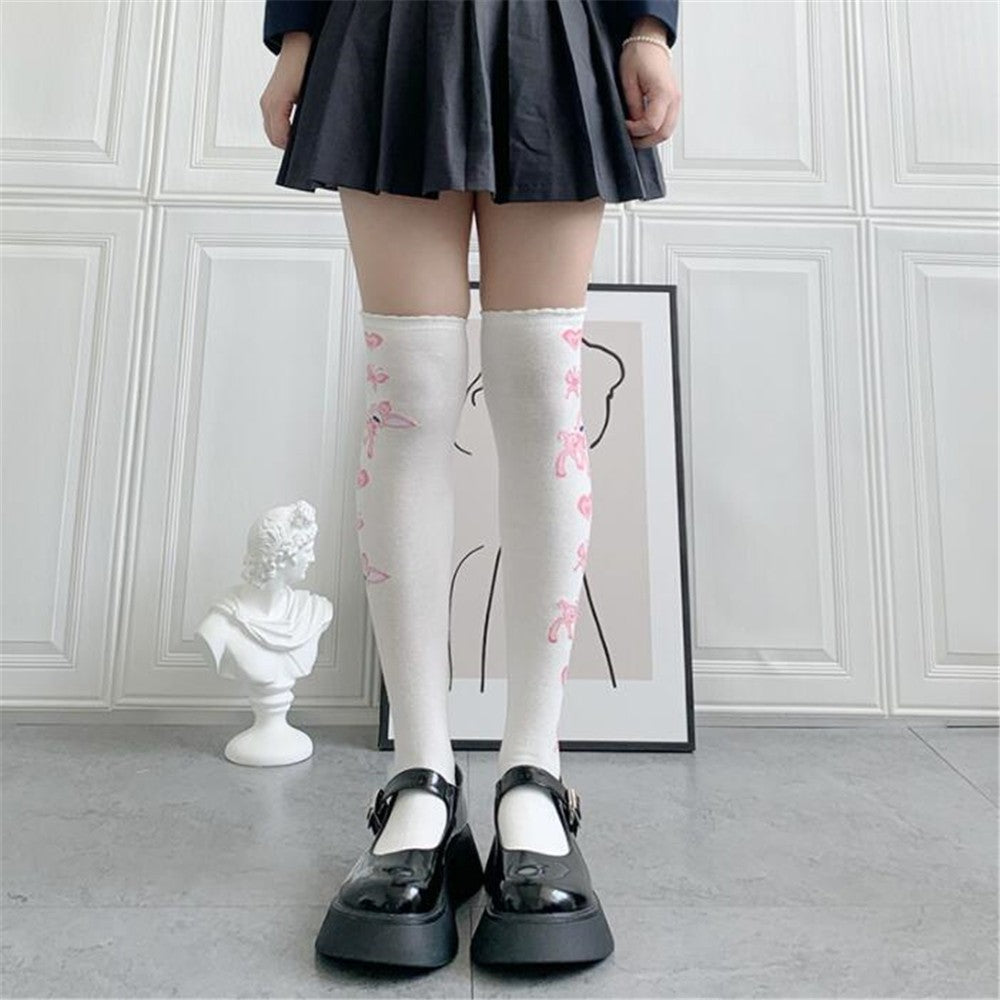 CHAUSSETTES MONTANTES FEMME CERF BLANCHE