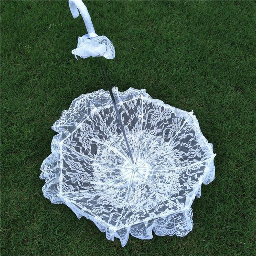 OMBRELLE BLANCHE DENTELLE MARIAGE