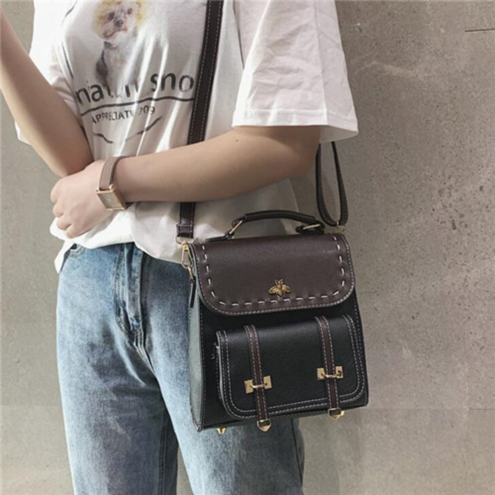 PETIT SAC BANDOULIERE RETRO NOIR