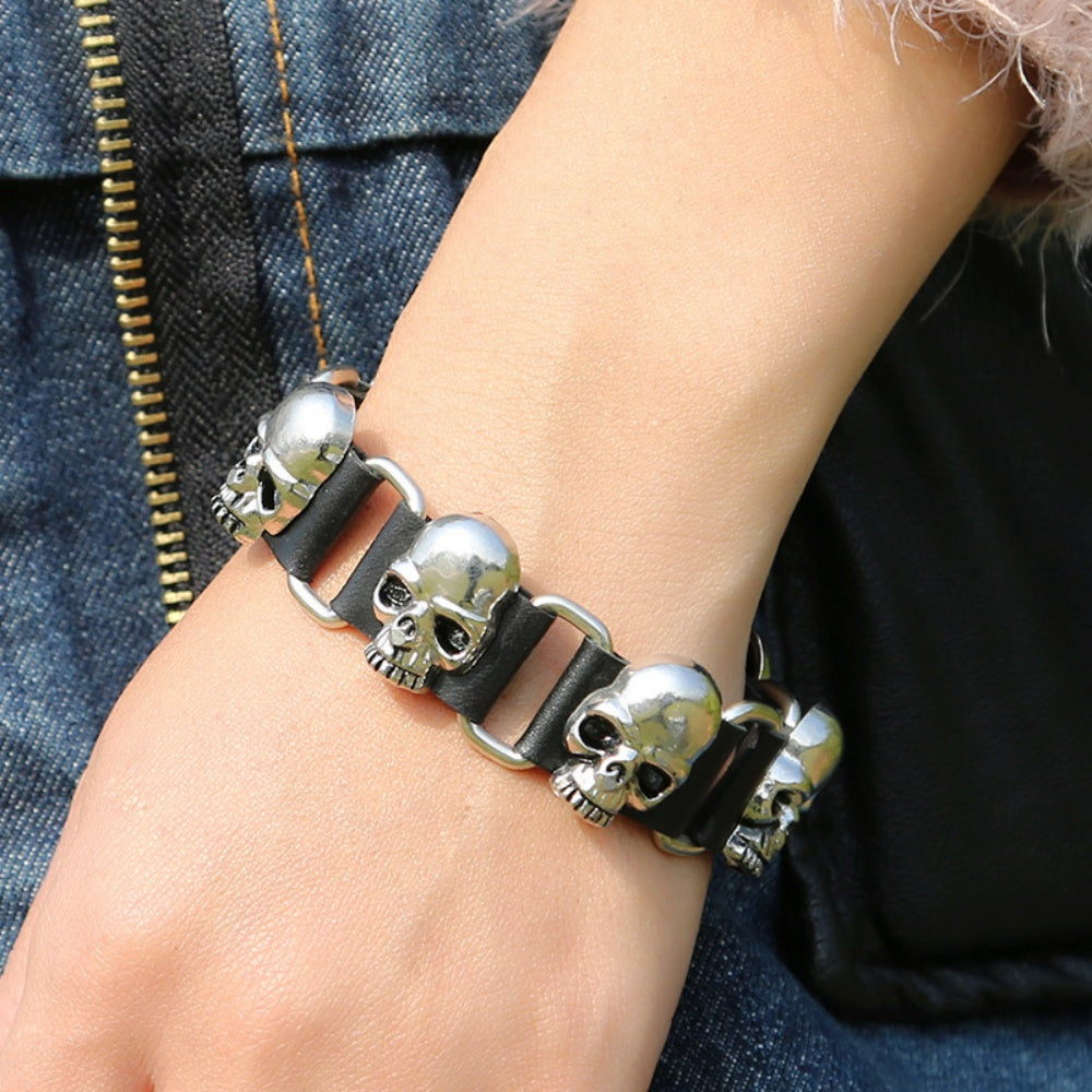 BRACELET TETE MORT GOTHIQUE
