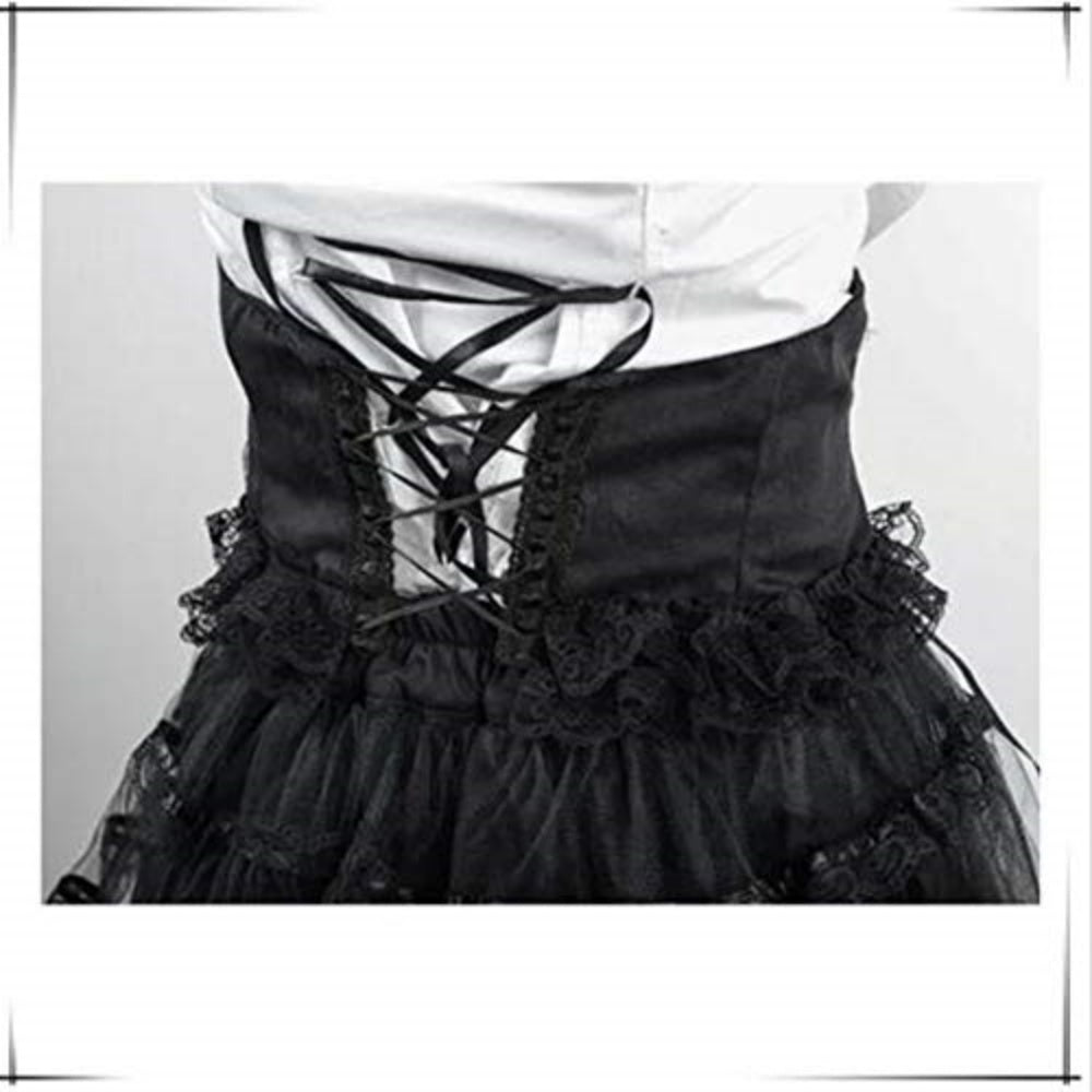 CORSAGE LACETS TUTU DENTELLE SERRE TAILLE