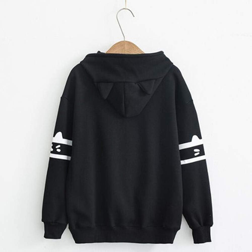 SWEAT A CAPUCHE IMPROMER PATTE CHAT KAWAII MIGNON MI-SAISON