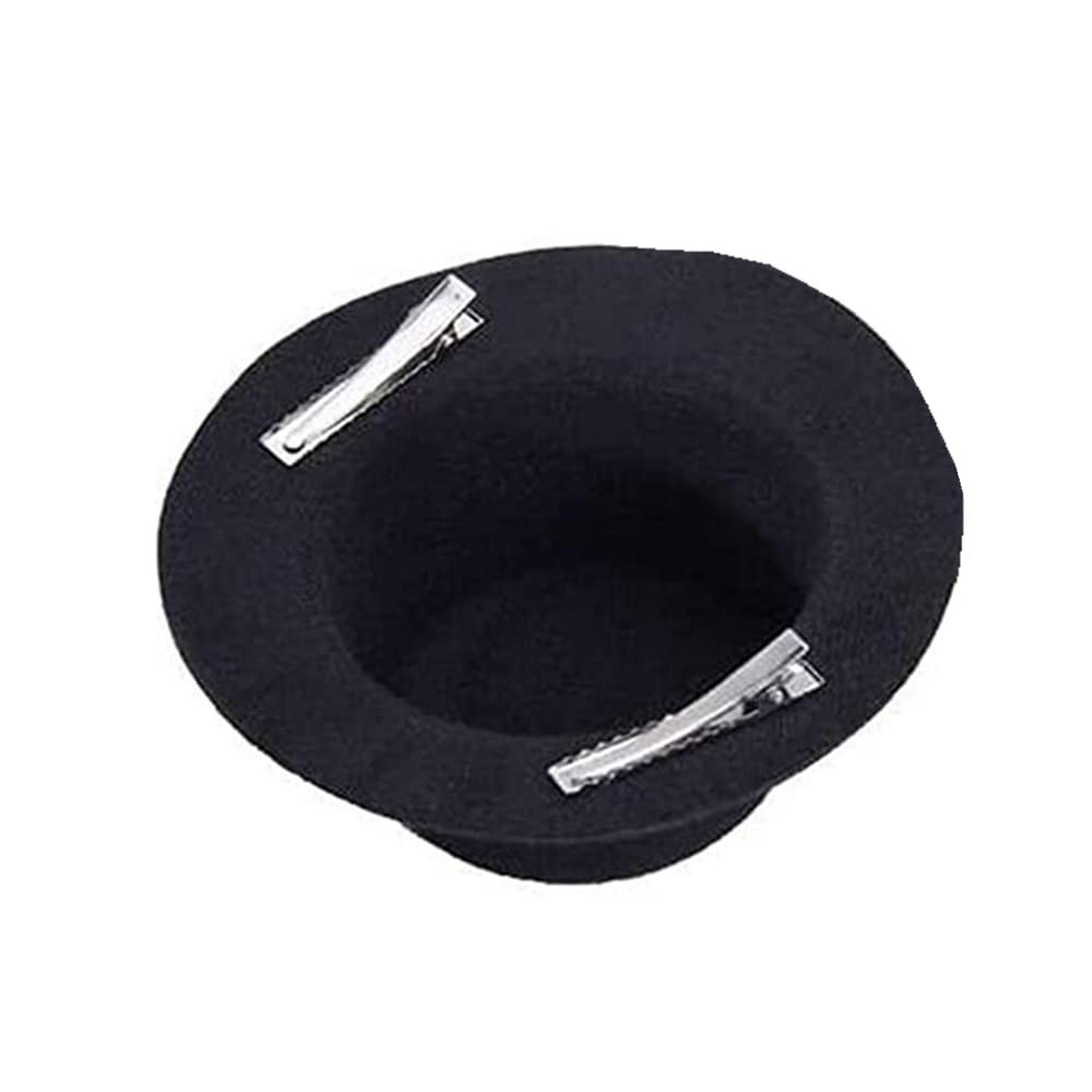 MINI CHAPEAU BIJOUX CHEVEUX AVEC BROCHE CAMEE