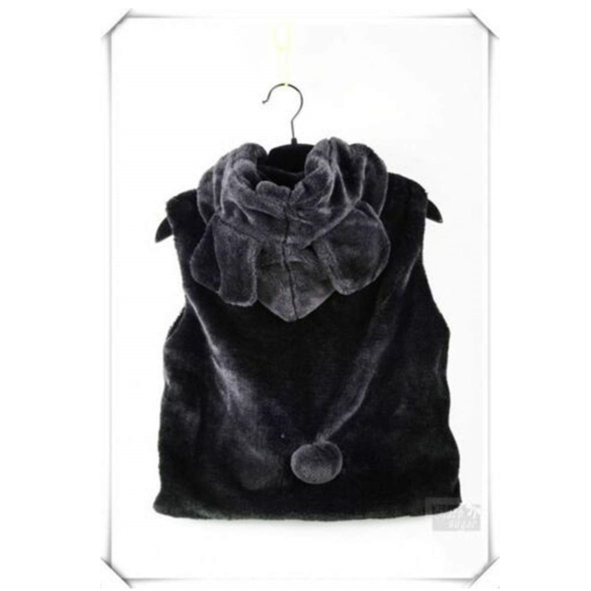 GILET OREILLES OURS KAWAII NOIR