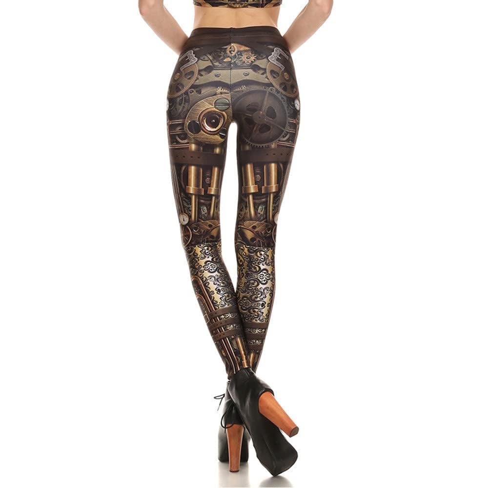LEGGINGS STEAMPUNK ENGRENAGE PUNK 3D