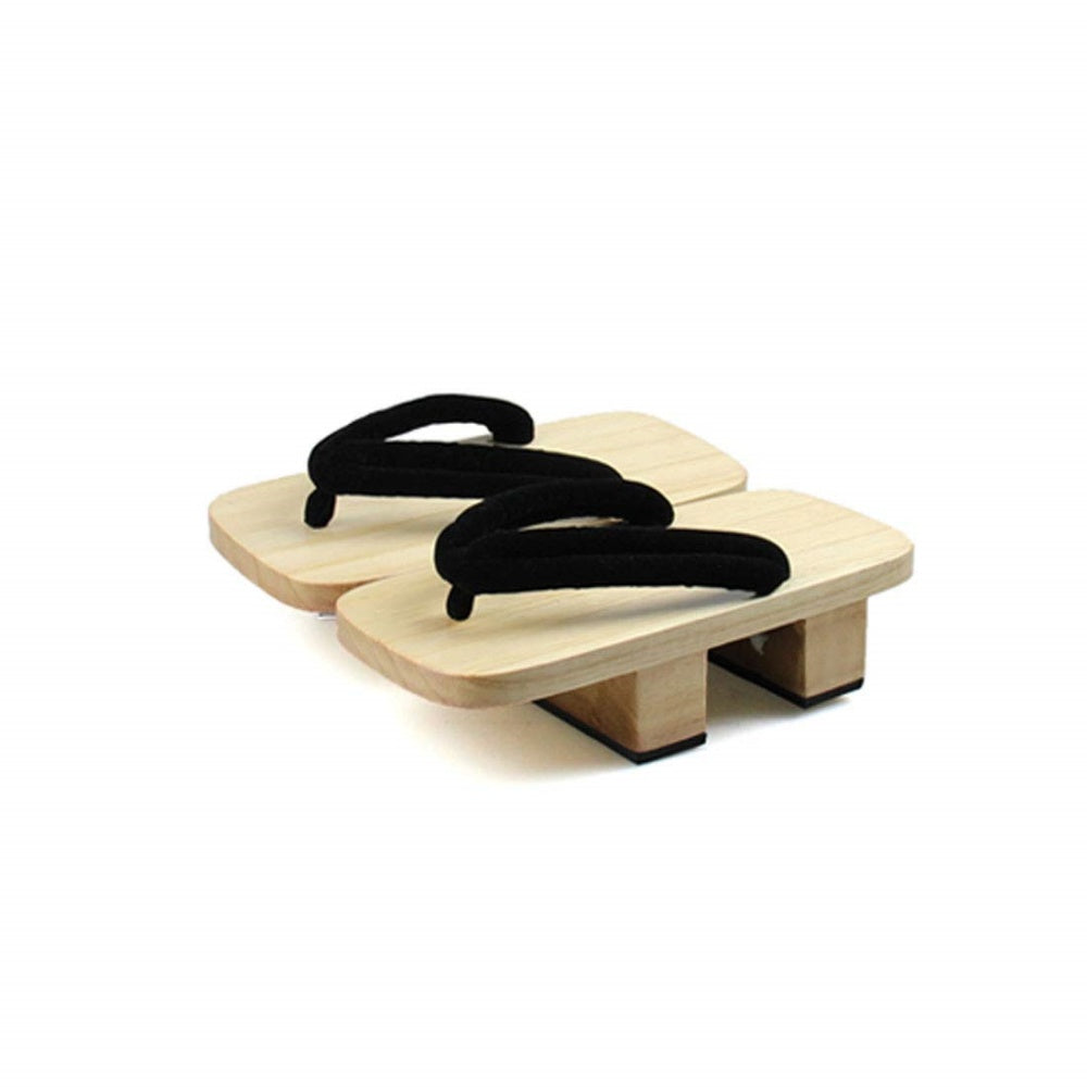 GETA SANDALES HOMME BOIS TONG SAMURAI JAPONAIS TALON 5 CM