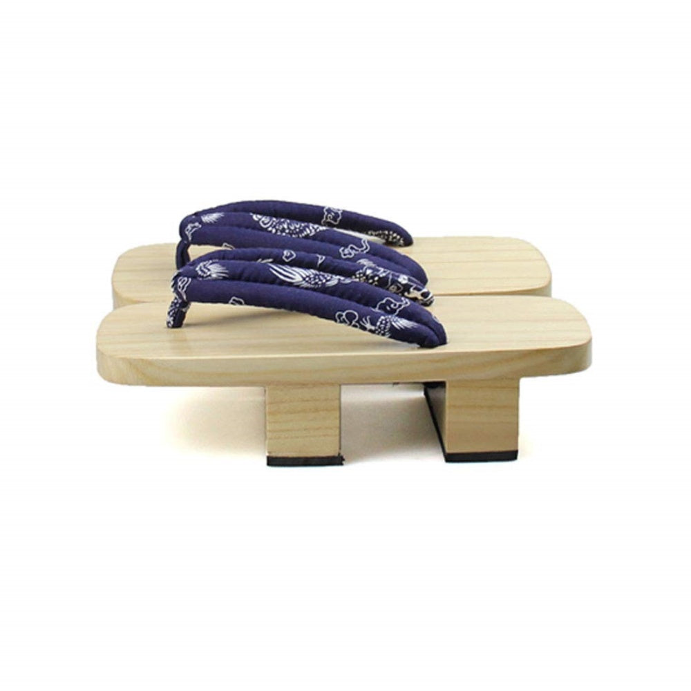GETA SANDALES RUBAN DRAGON HOMME BOIS TONG SAMURAI JAPONAIS TALON 5 CM