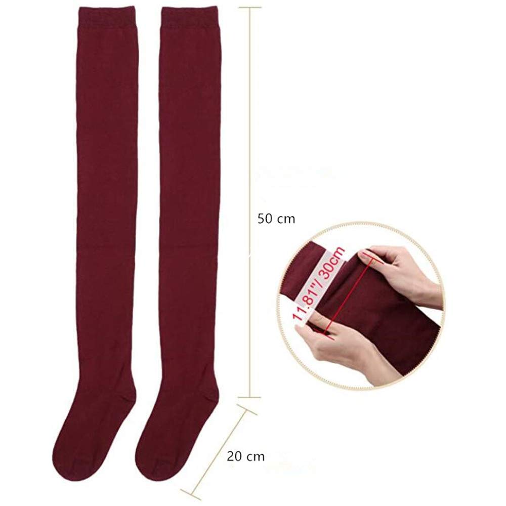 CHAUSSETTES MONTANTES BORDEAUX