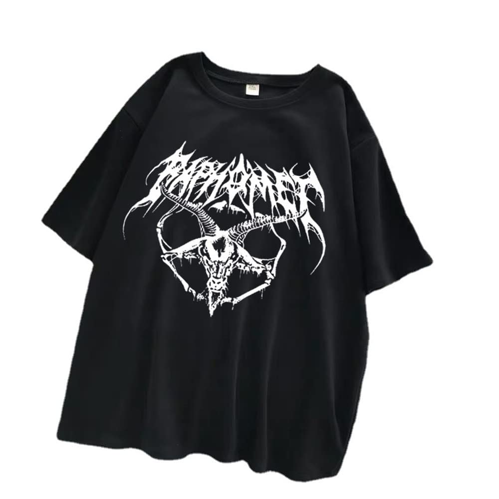 T SHIRT GOTHIQUE HIP HOP JAPONAIS EMO PENTAGRAMME ARGALI