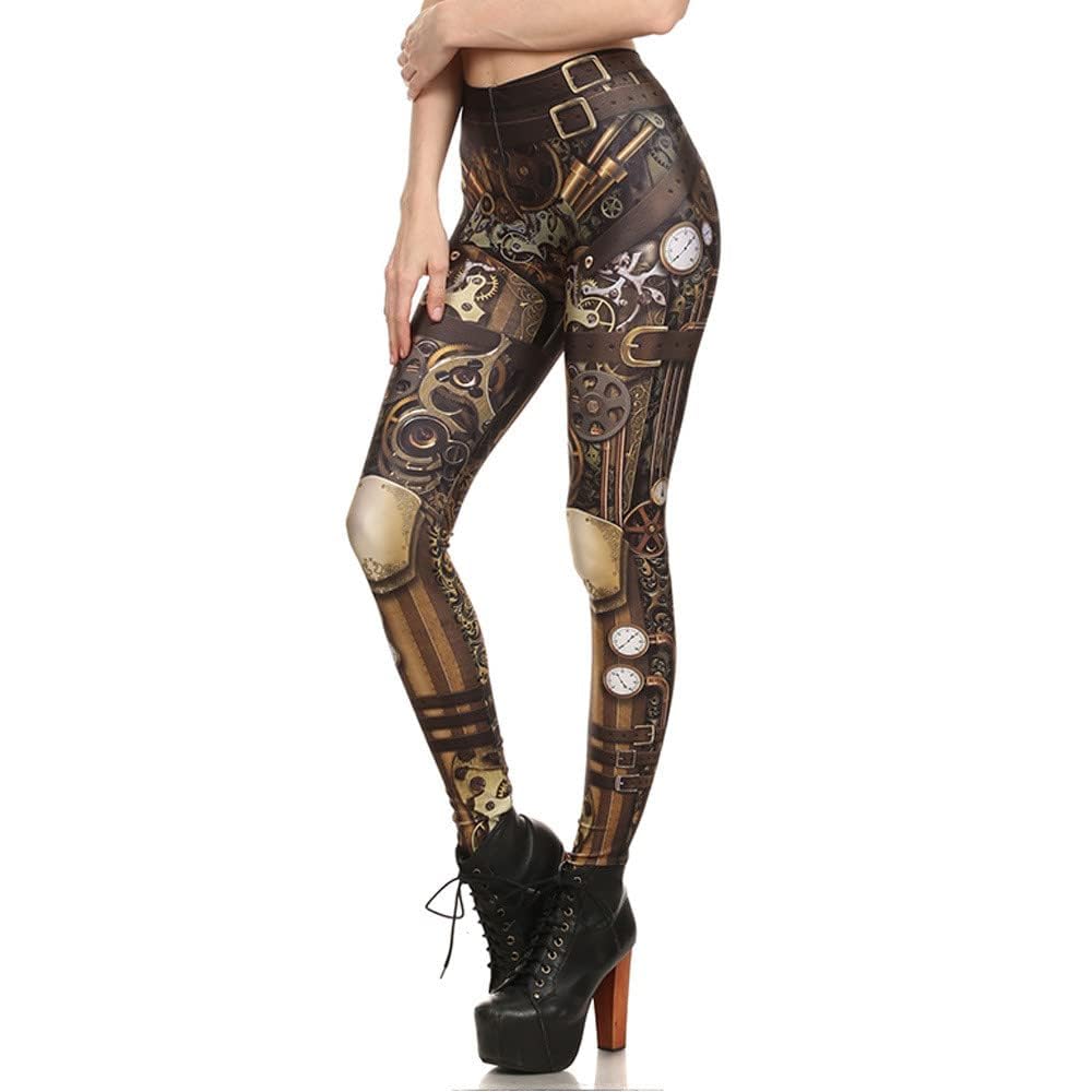 LEGGINGS STEAMPUNK ENGRENAGE PUNK 3D