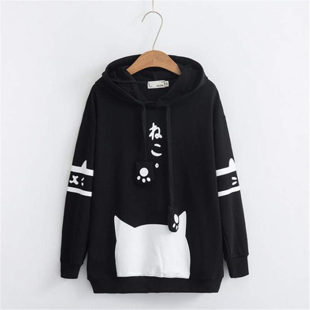 SWEAT A CAPUCHE IMPROMER PATTE CHAT KAWAII MIGNON MI-SAISON