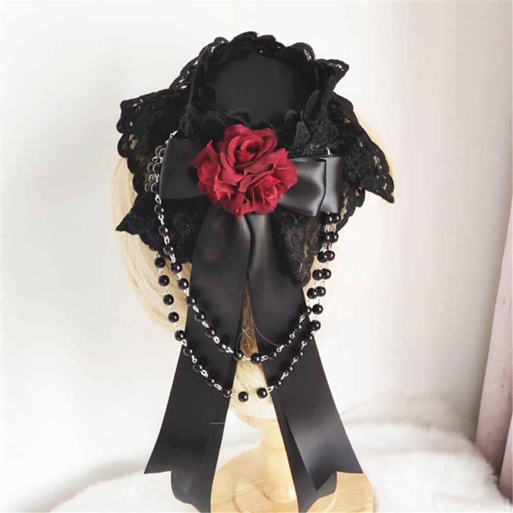 MINI CHAPEAU BIJOUX CHEVEUX CHAINE PERLE