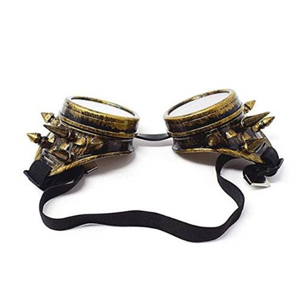 LUNETTES GOGGLES CLOUS SOUDURE STEAMPUNK CYBER BRONZE