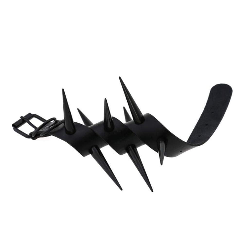 CHOKER TOUR DE COU GOTHIQUE CLOUS NOIR EXTRA REGLABLE