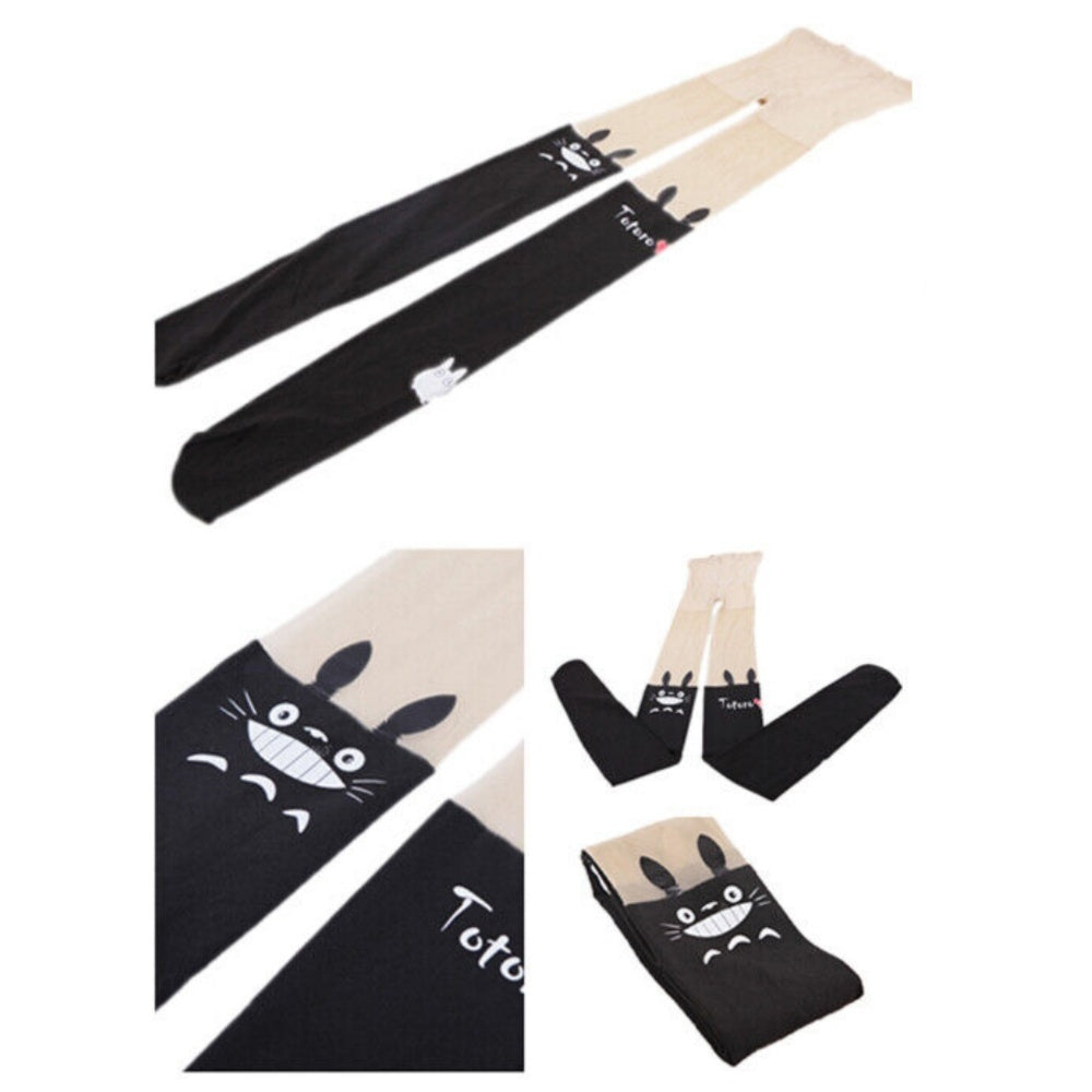 COLLANTS TATOUAGE CHAT KAWAII