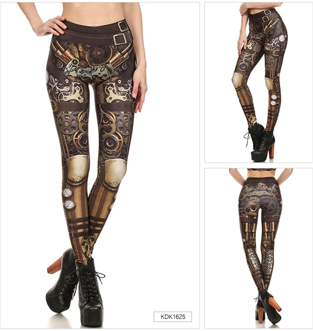 LEGGINGS STEAMPUNK ENGRENAGE PUNK 3D