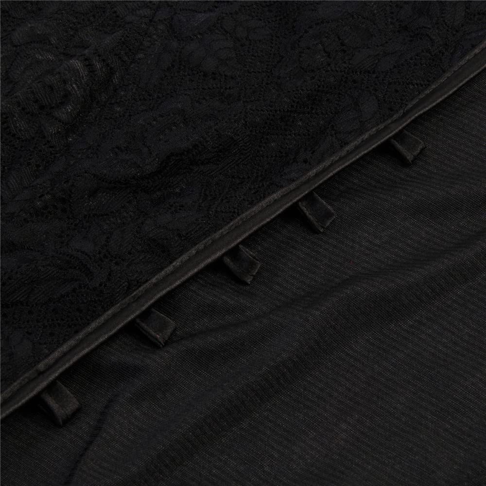 MANTEAU ROBE AVEC CAPUCHE GOTH DENTELLE RESILLE MANCHE BOUFFANTE