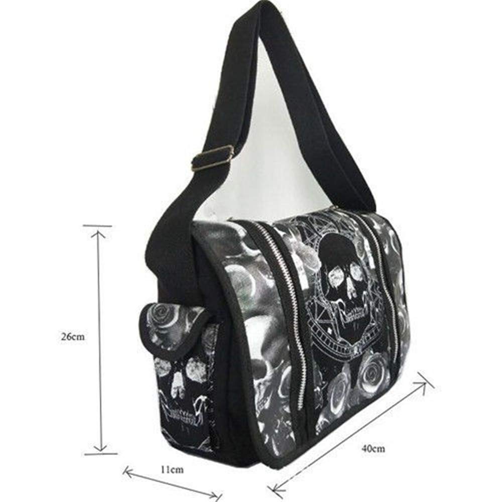 SAC BANDOULIERE TETE MORT GOTH