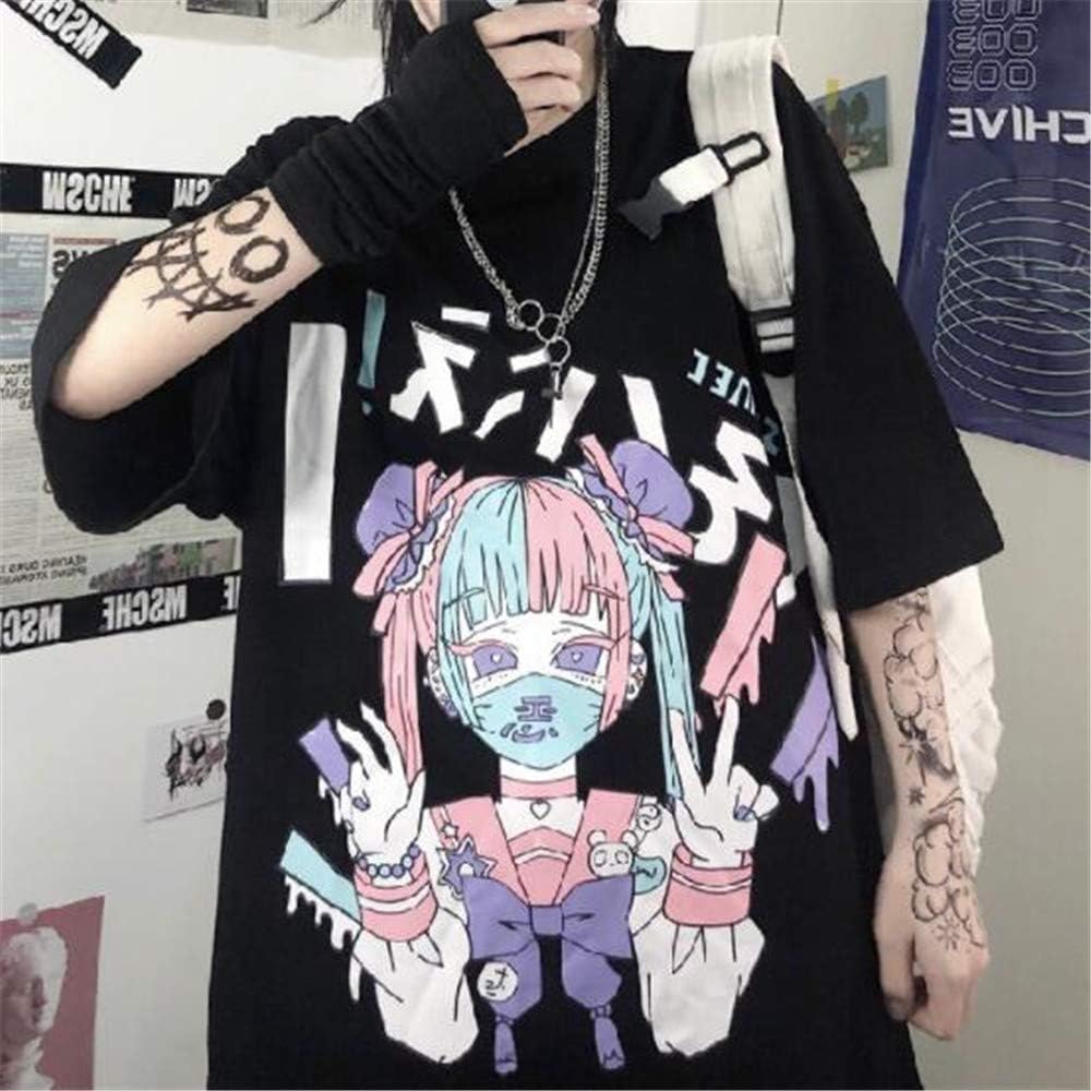 T SHIRT GOTHIQUE HIP HOP JAPONAIS EMO