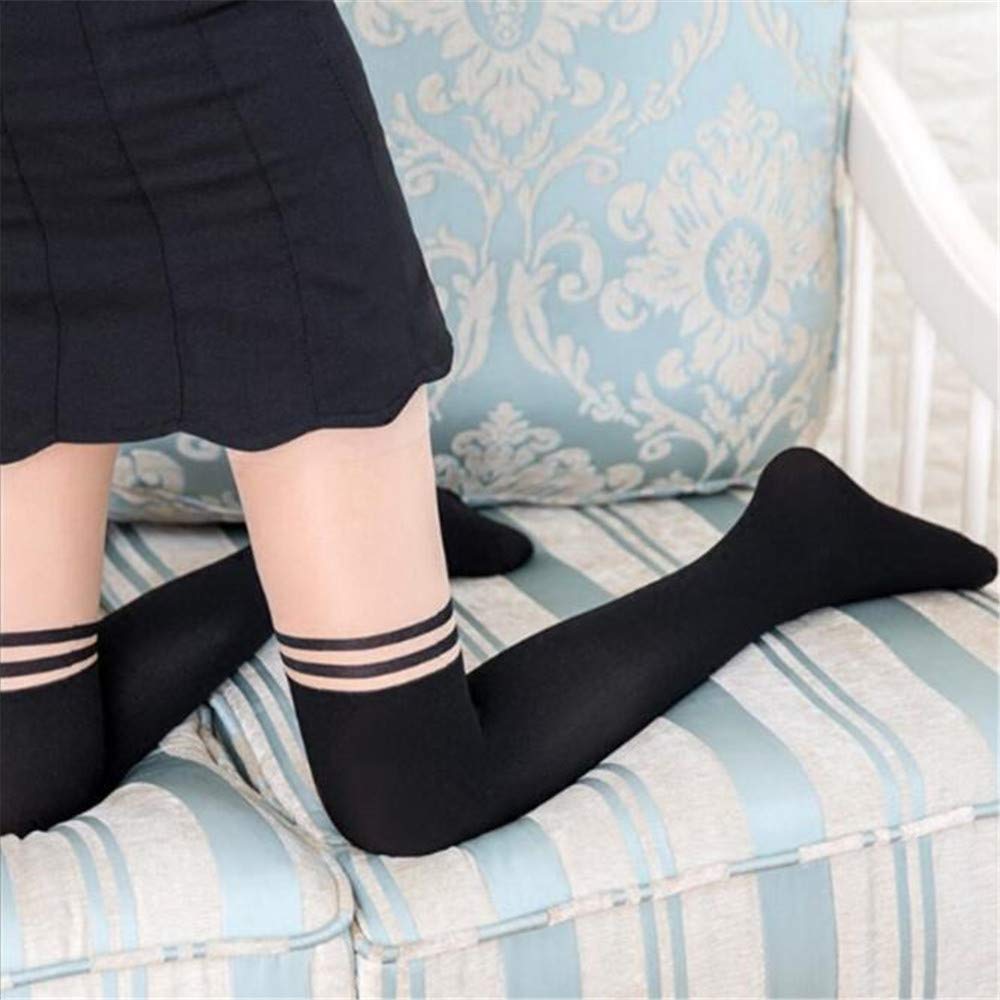 COLLANTS TATOUAGE BICOLORE RAYURES PEAU