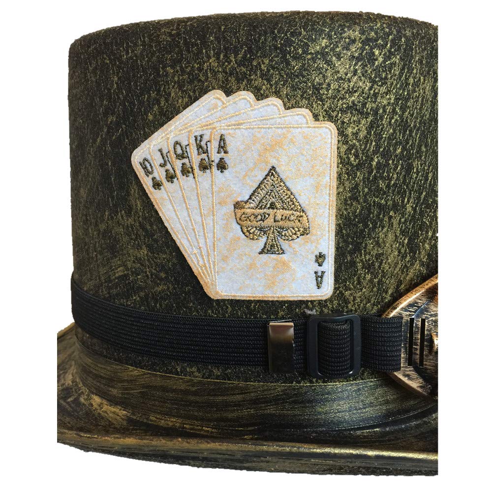 ENSEMBLE CHAPEAU STEAMPUNK LUNETTES CLOUS