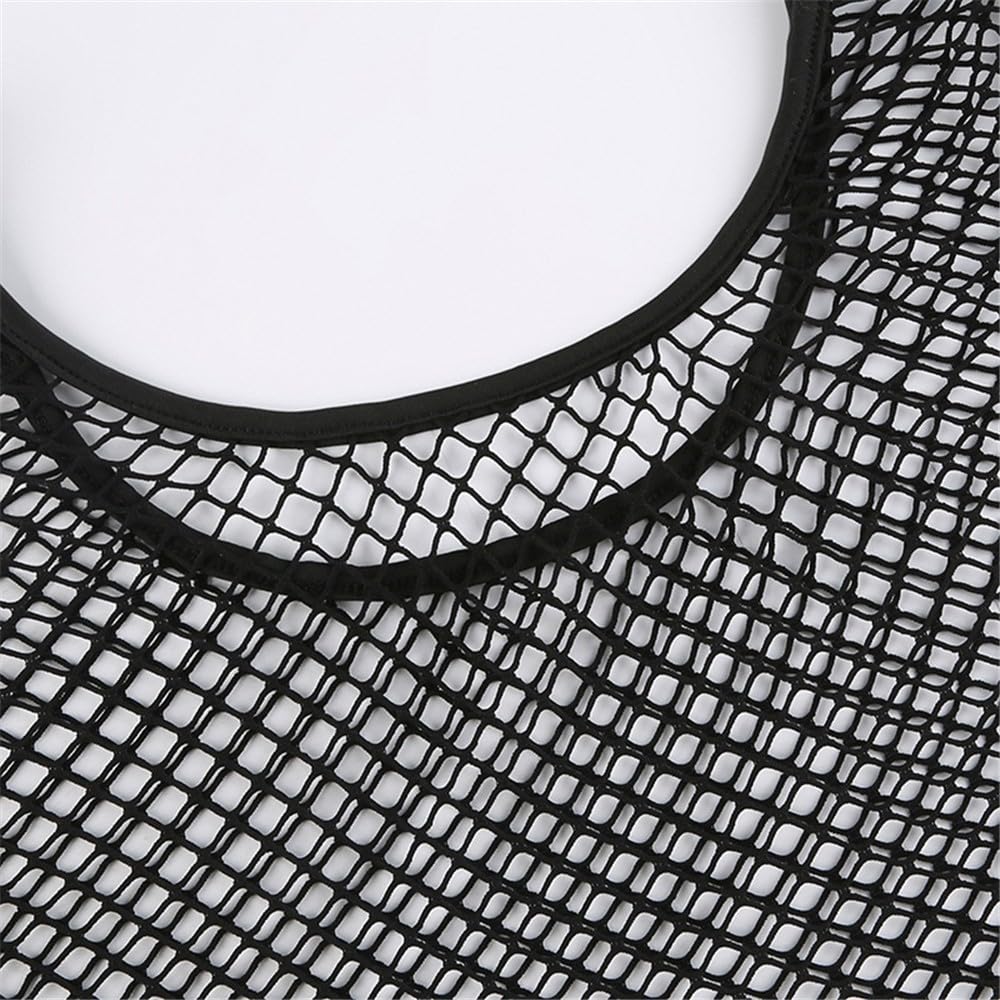 TOP RESILLE MAILLE MOULANT SEXY SLIM NOIR