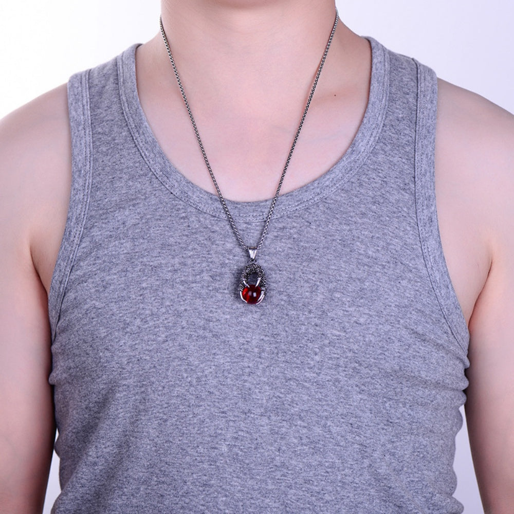 COLLIER CHAINE GRIFFE DRAGON