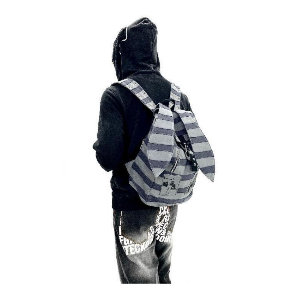 SAC DOS RAYURE ROCK LAPIN