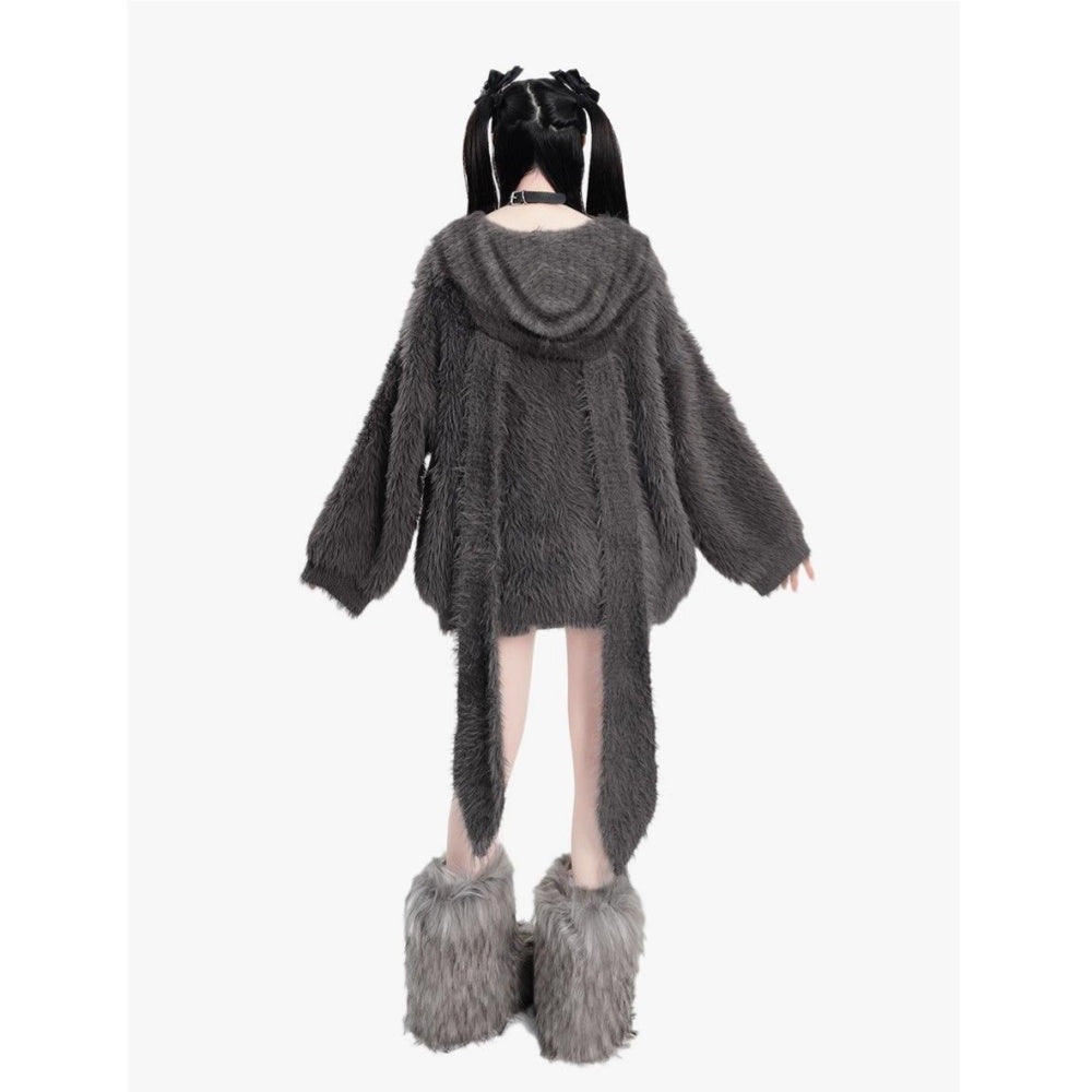 SWEAT LAPIN GRIS HIVER