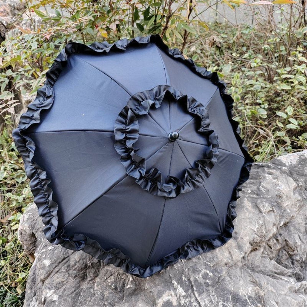 OMBRELLE NOIR LOLITA DENTELLE