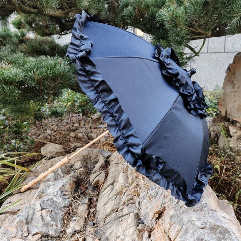 OMBRELLE NOIR LOLITA DENTELLE