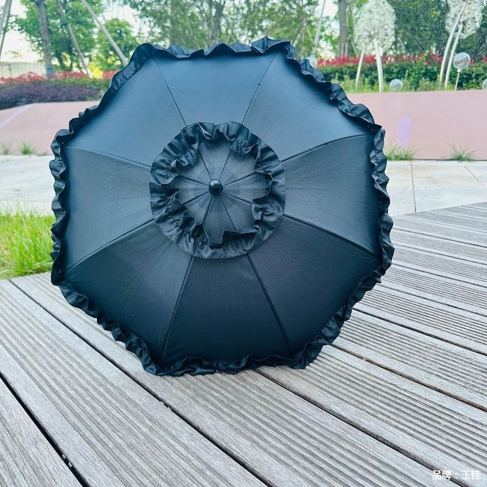 OMBRELLE NOIR LOLITA DENTELLE