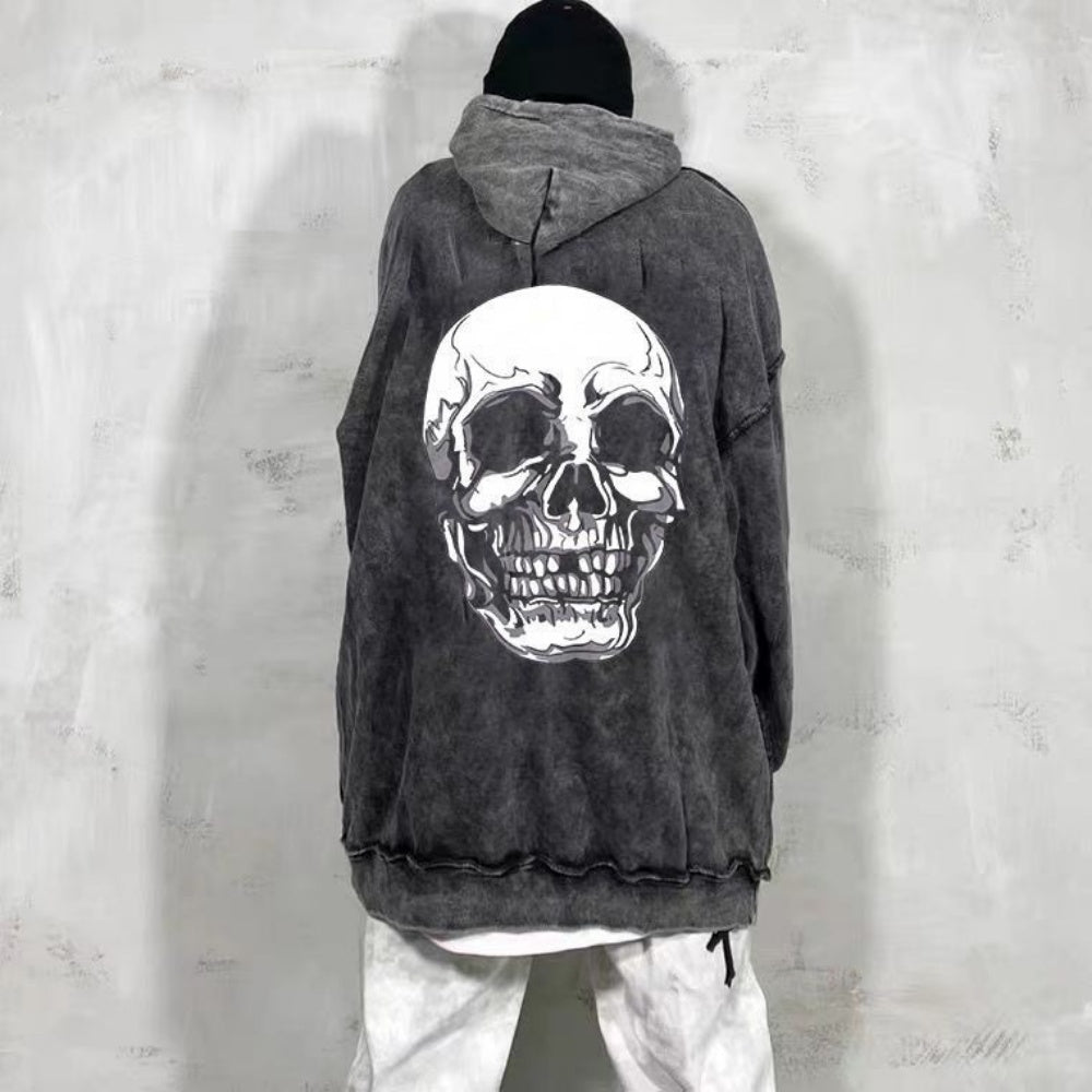 SWEAT CAPUCHE CRANE GOTHIQUE POLAIRE HIVER