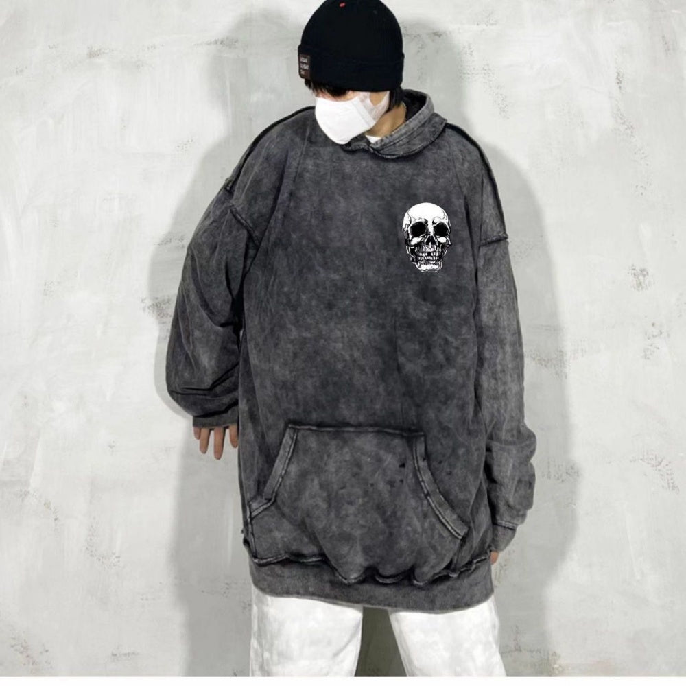 SWEAT CAPUCHE CRANE GOTHIQUE POLAIRE HIVER