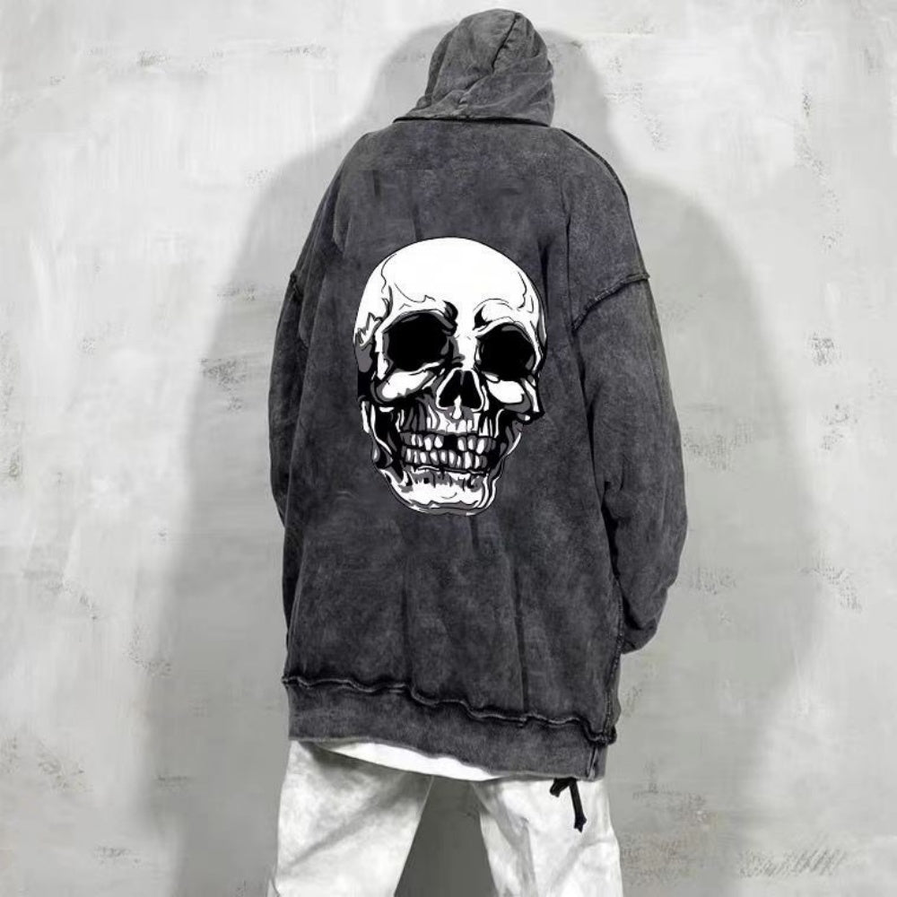 SWEAT CAPUCHE CRANE GOTHIQUE POLAIRE HIVER