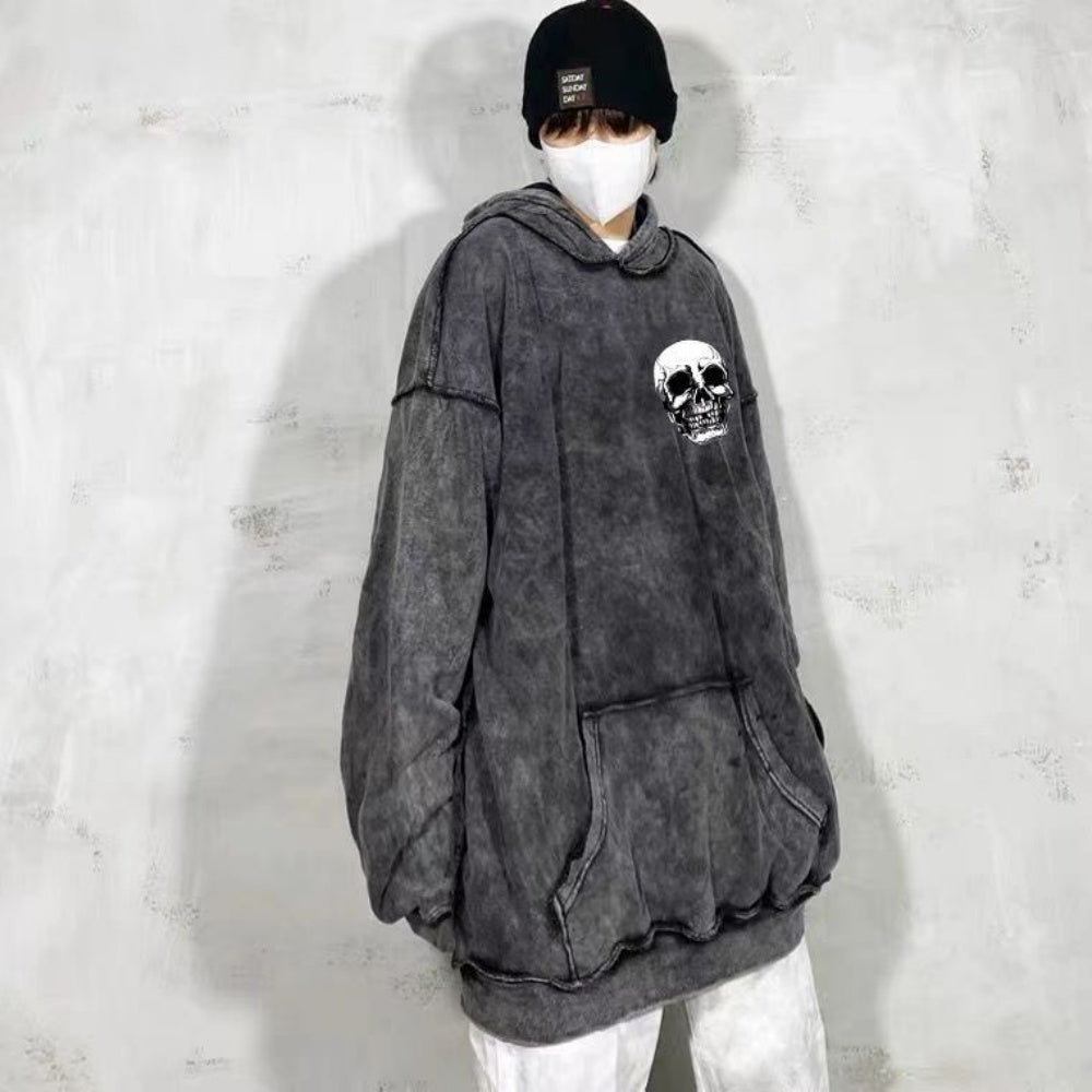 SWEAT CAPUCHE CRANE GOTHIQUE POLAIRE HIVER
