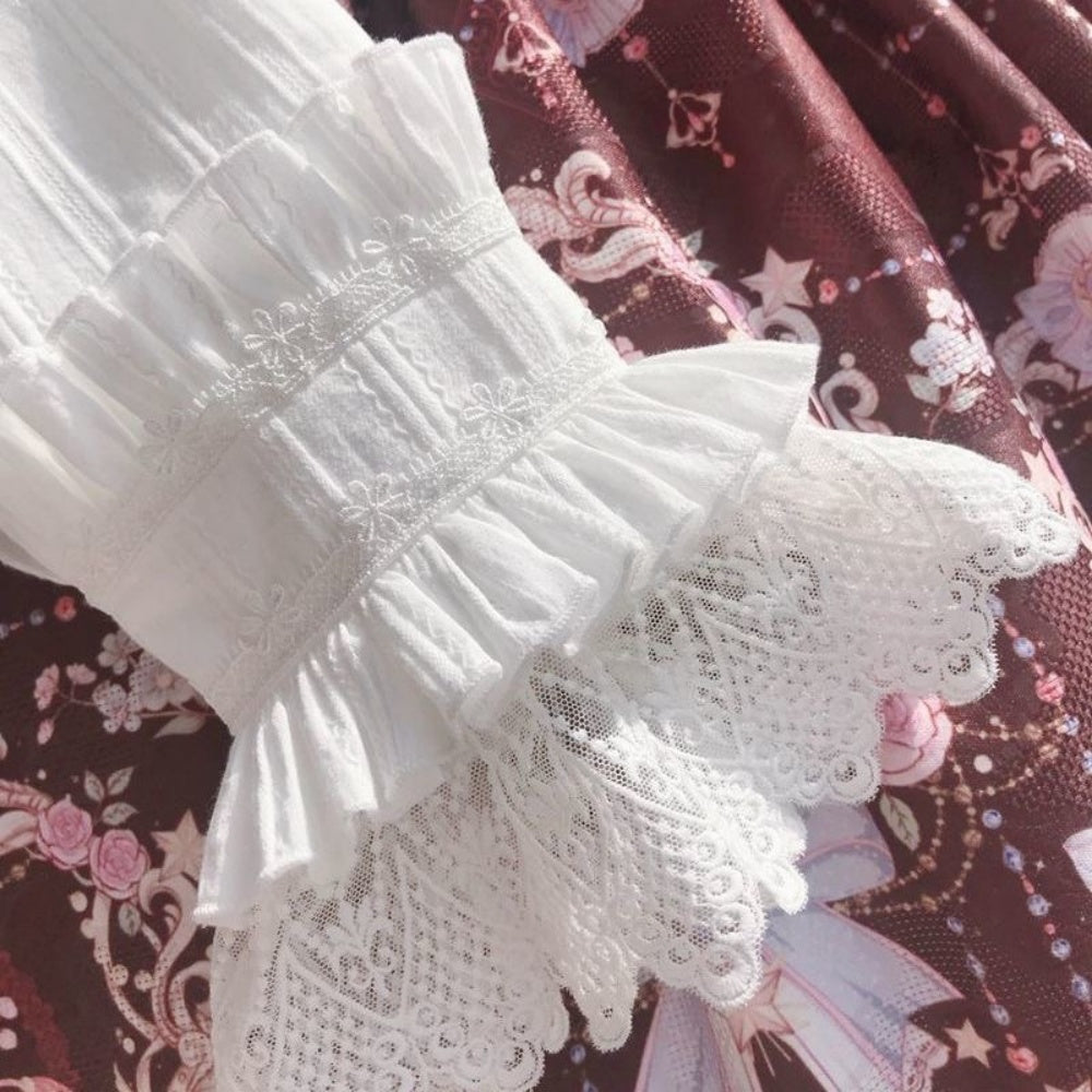 CHEMISIER LOLITA BLANCHE DENTELLE