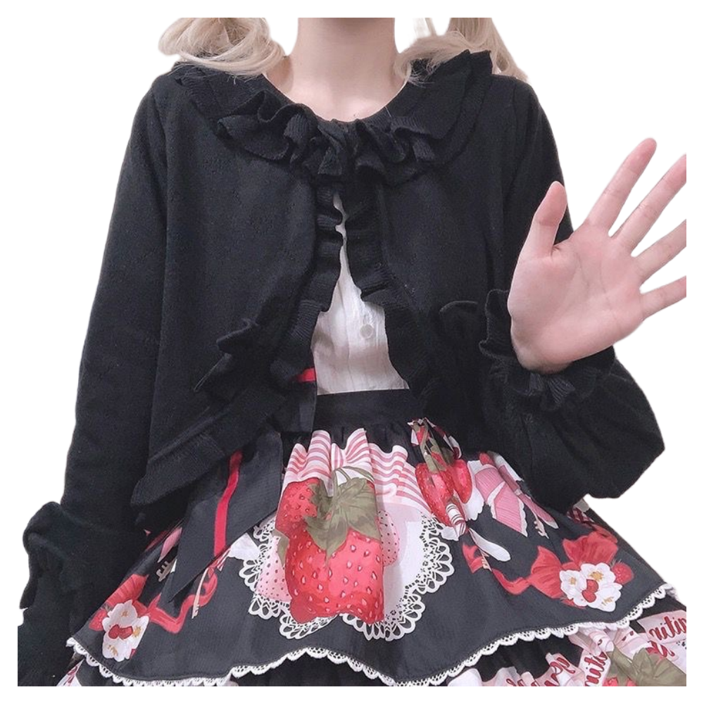 PULL BOLERO NOIR KAWAII LOLITA