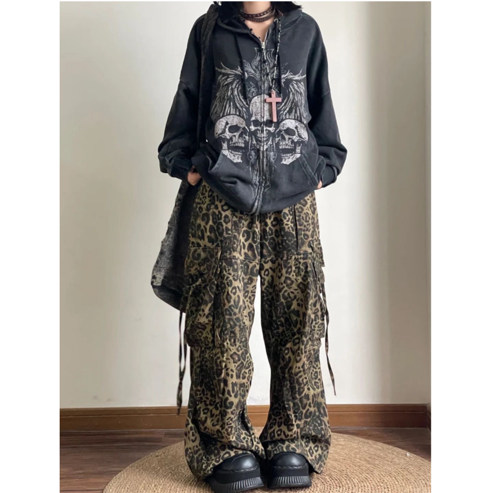 SWEAT CRANE BIKER AILES ANGE GOTHIQUE MI-SAISON