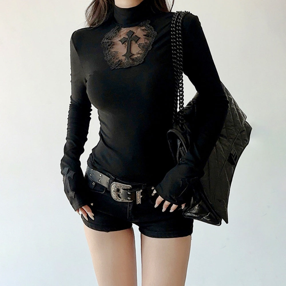 T SHIRT CROIX MANCHE LONG