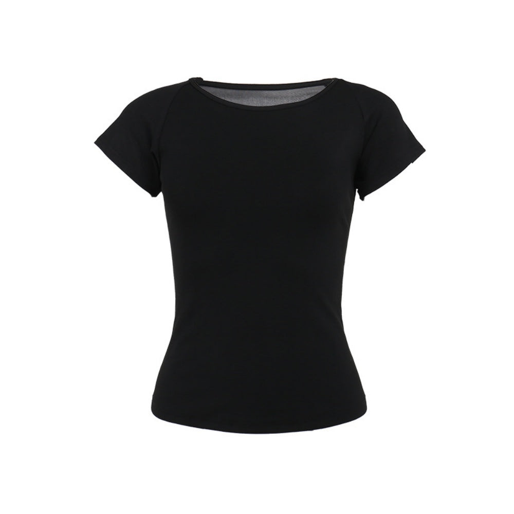 T SHIRT AILES ANGE AU DOS RESILLE