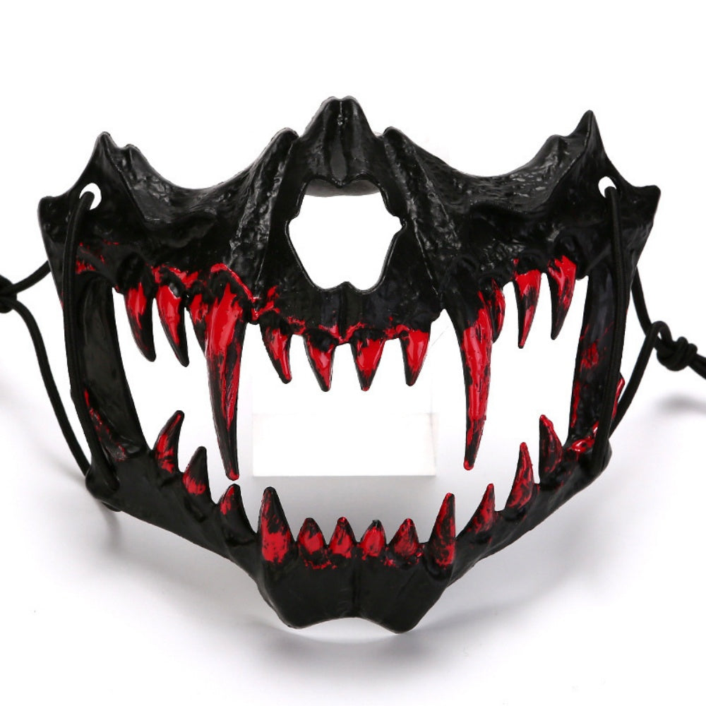 DEMI MASQUE PLASTIQUE CRANE SQUELETTE DEMON HORREUR