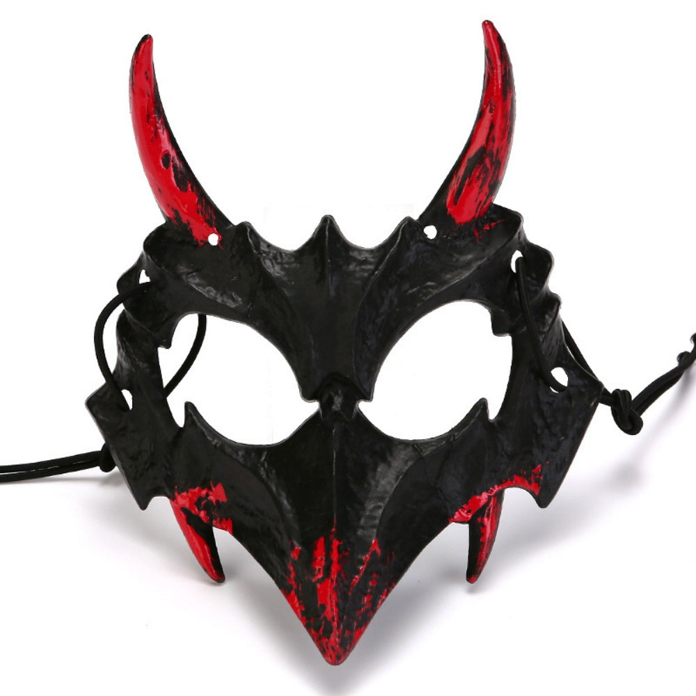 DEMI MASQUE PLASTIQUE DRAGON HORREUR