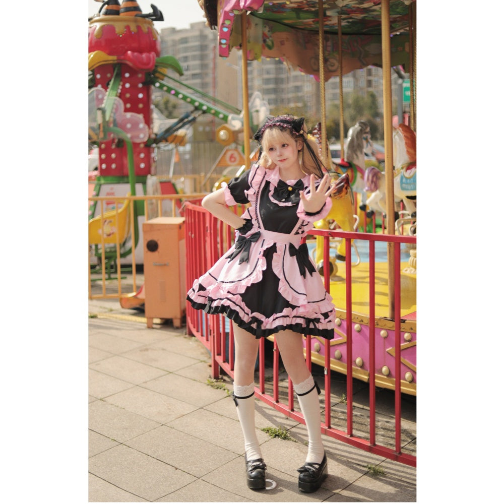 ROBE LOLITA MAID CHAT DEGUISEMENT SOUBRETTE SERVEUSE