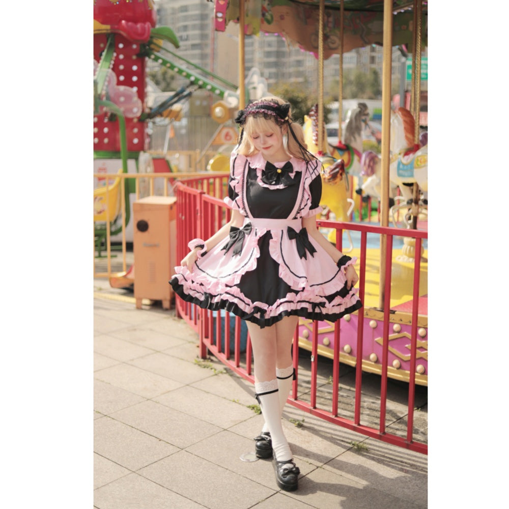 ROBE LOLITA MAID CHAT DEGUISEMENT SOUBRETTE SERVEUSE
